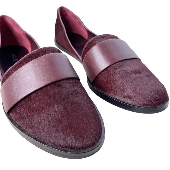 VINCE Mason Calf Hair Slip On Flat Loafer Shoe Size 7