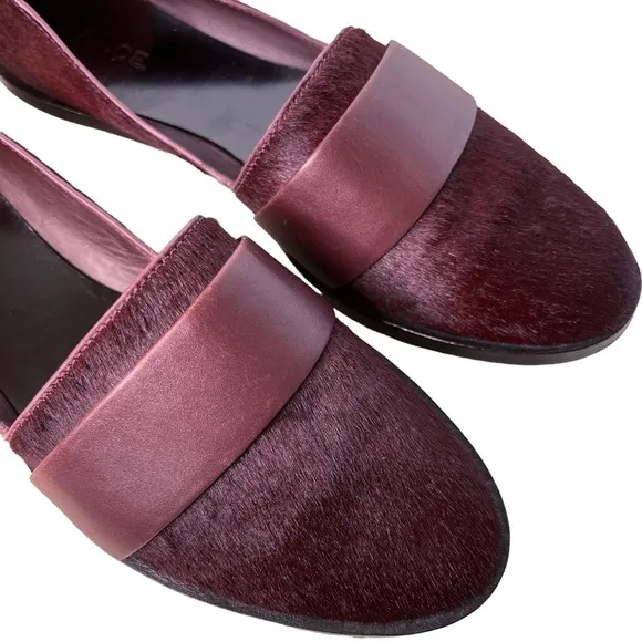 VINCE Mason Calf Hair Slip On Flat Loafer Shoe Size 7