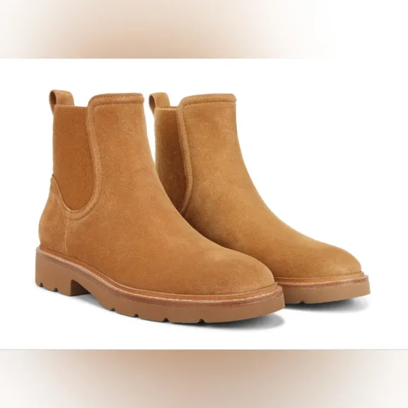 Vince Rue Leather Chelsea Ankle Boots