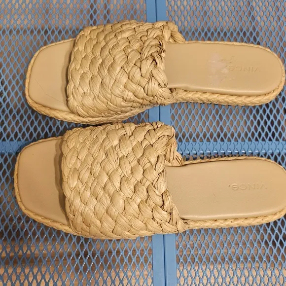 Vince Rumi Raffia Woven Sandals