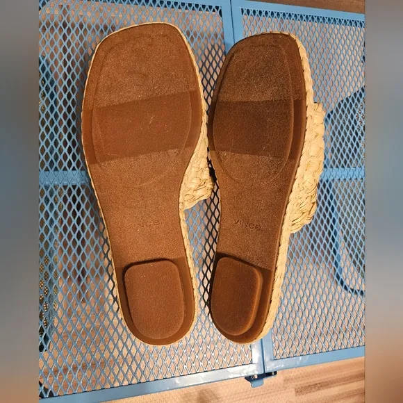 Vince Rumi Raffia Woven Sandals