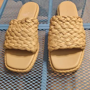 Vince Rumi Raffia Woven Sandals