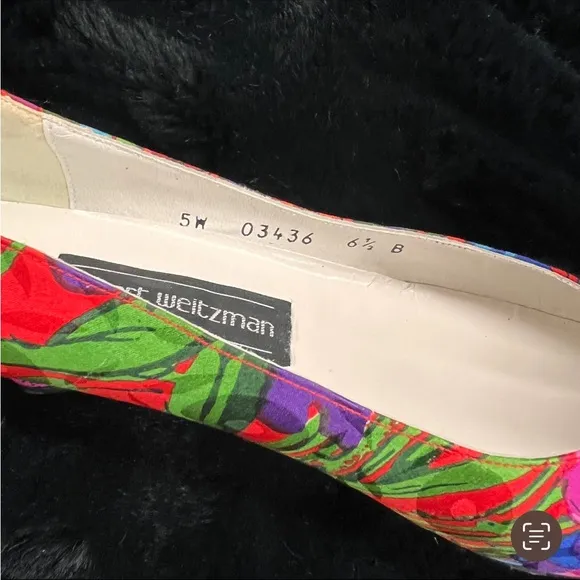 Vintage 1987 Stuart Weitzman Silk Classic Shoes Size 6.5