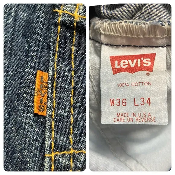 VINTAGE (1993)MADE IN USA/ORANGE TAB/LEVI 517