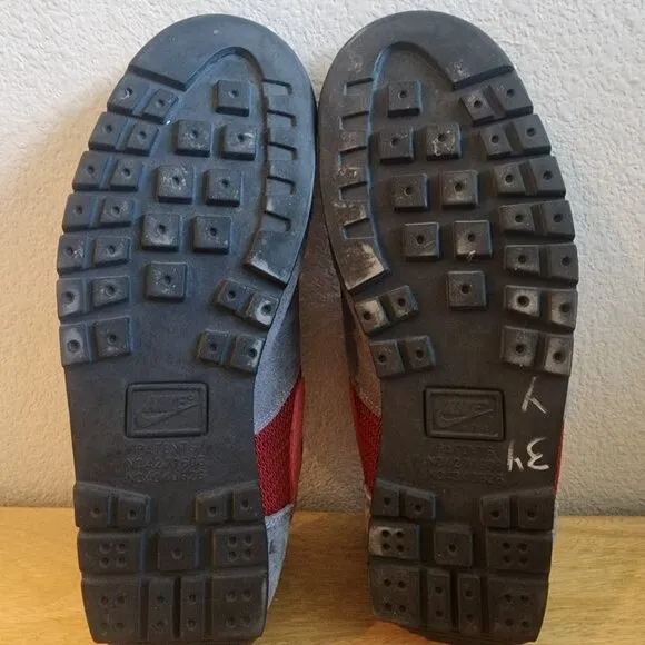 Vintage 2006 Nike Air Lava Dome ACG Red Gray Suede Sneaker Shoes Mens 9