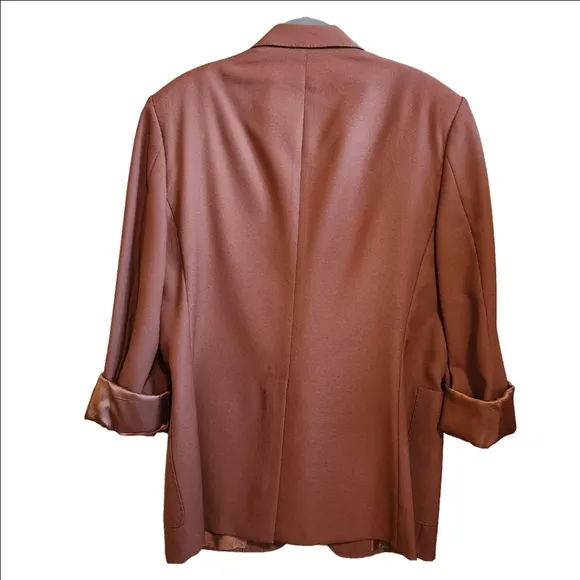 VINTAGE 70s SAXONY HALL EXPERTLY EMBELLISHED BROWN BLAZER EUC WOMEN'S MEN'S