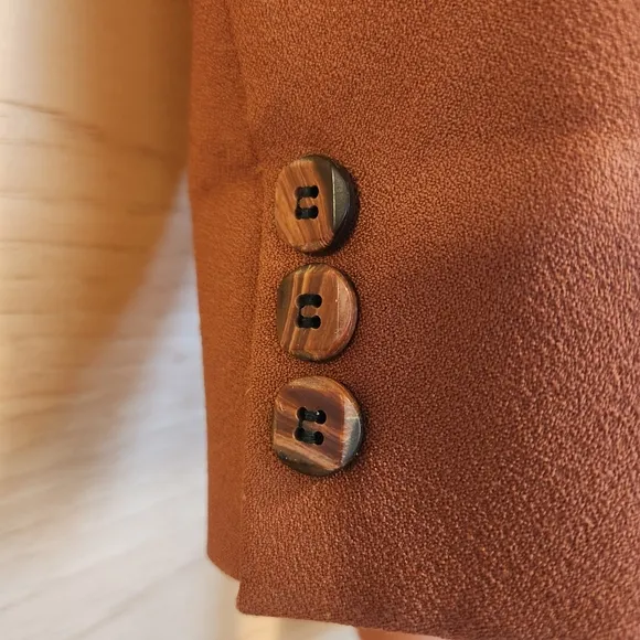 VINTAGE 70s SAXONY HALL EXPERTLY EMBELLISHED BROWN BLAZER EUC WOMEN'S MEN'S