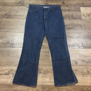 Vintage 70s/80s Levi's Orange Tab Blue Flare Jeans - Men's Size 40 x 34