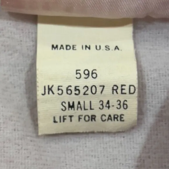 Vintage 80s Enjoy Coca Cola Red Satin Hartwell Jacket Barbara USA Women's Small