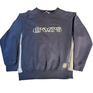 Vintage 90s Dc Shoes Droors Navy &amp; Gray Crewneck