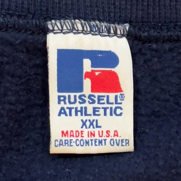 Vintage 90s Russell Athletic Dallas Cowboys Blue Sweatshirt Made in USA - 2XL