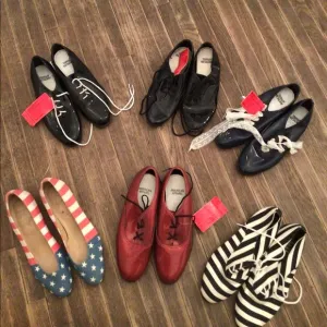 vintage AA  dance shoes size 5 AND 6 AND 8