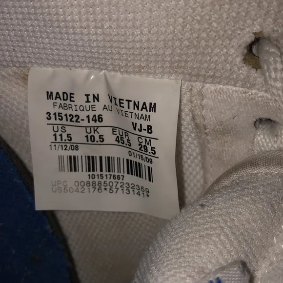 Vintage Air Force 1 mens sneakers
