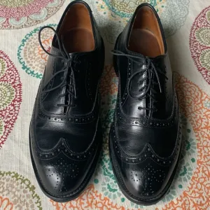 Vintage Allen Edmonds 1903 Chester Black Oxford Wingtips 9.5 EUC