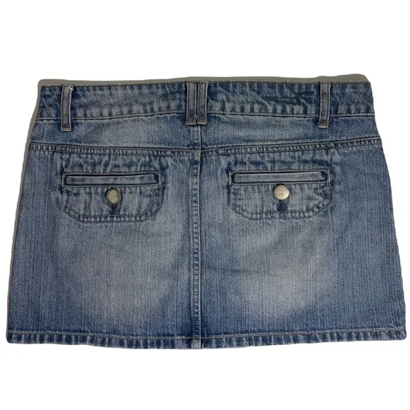 Vintage American Eagle Jean Skirt RARE Vintage Denim Mini Skirt Size Small