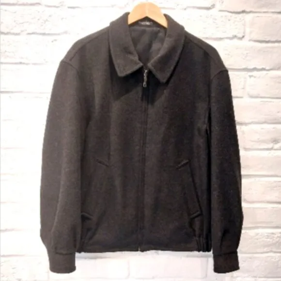 VINTAGE Baracuta Wool Cashmere Jacket Mens M Medium Black Harrington G9 Bomber