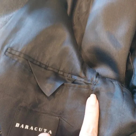 VINTAGE Baracuta Wool Cashmere Jacket Mens M Medium Black Harrington G9 Bomber