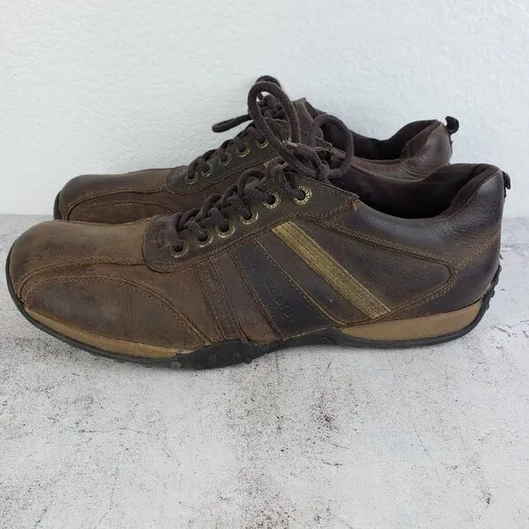 Vintage Bed Stu Verago Leather Sneakers Y2K Shoes Men's sz 10.5 Brown Distressed