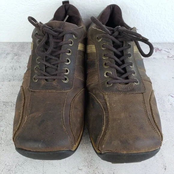 Vintage Bed Stu Verago Leather Sneakers Y2K Shoes Men's sz 10.5 Brown Distressed