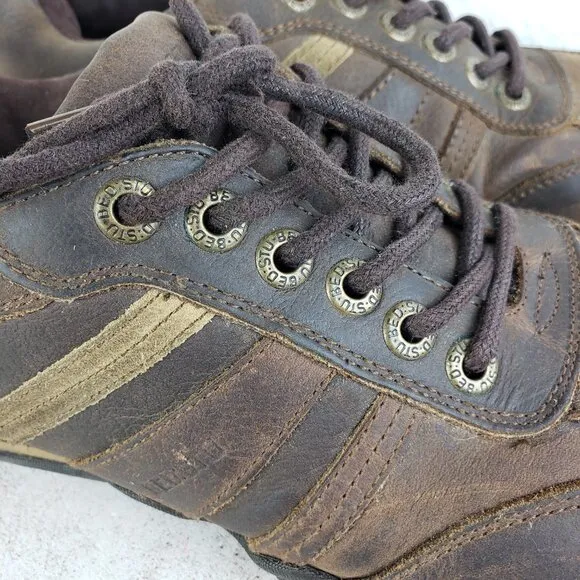 Vintage Bed Stu Verago Leather Sneakers Y2K Shoes Men's sz 10.5 Brown Distressed
