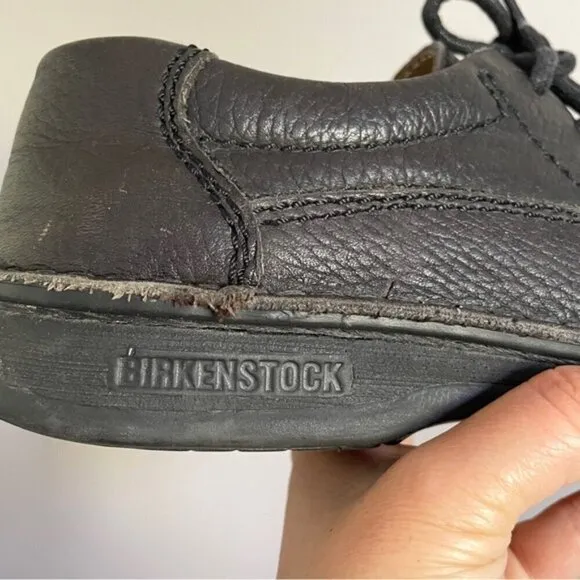 Vintage Birkenstock Black Memphis Leather Oxford Shoes - 36EU / 6-6.5&quot; 🇩🇪