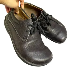 Vintage Birkenstock Black Memphis Leather Oxford Shoes - 36EU / 6-6.5&quot; 🇩🇪