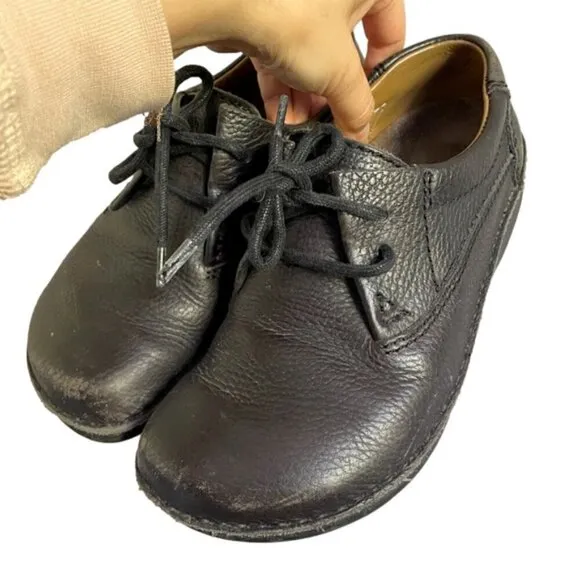 Vintage Birkenstock Black Memphis Leather Oxford Shoes - 36EU / 6-6.5&quot; 🇩🇪