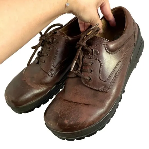 Vintage Birkenstock Brown Leather Oxford Shoes - 41EU 🇩🇪