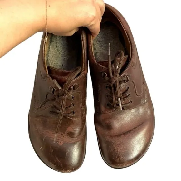 Vintage Birkenstock Brown Leather Oxford Shoes - 41EU 🇩🇪