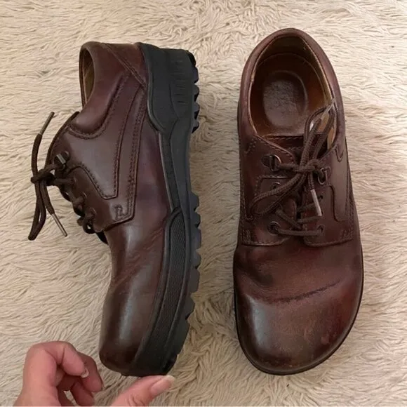 Vintage Birkenstock Brown Leather Oxford Shoes - 41EU 🇩🇪