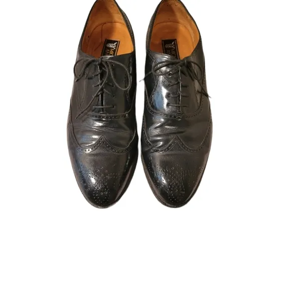 Vintage  Blue Wingtip Men's Dress Shoes By Miguel Angel/Size 11.5 Lace Up