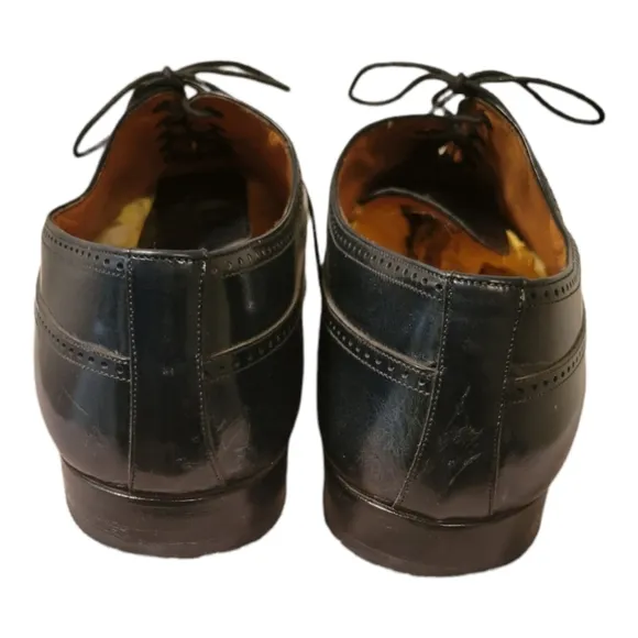 Vintage  Blue Wingtip Men's Dress Shoes By Miguel Angel/Size 11.5 Lace Up