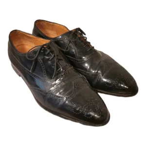 Vintage  Blue Wingtip Men's Dress Shoes By Miguel Angel/Size 11.5 Lace Up