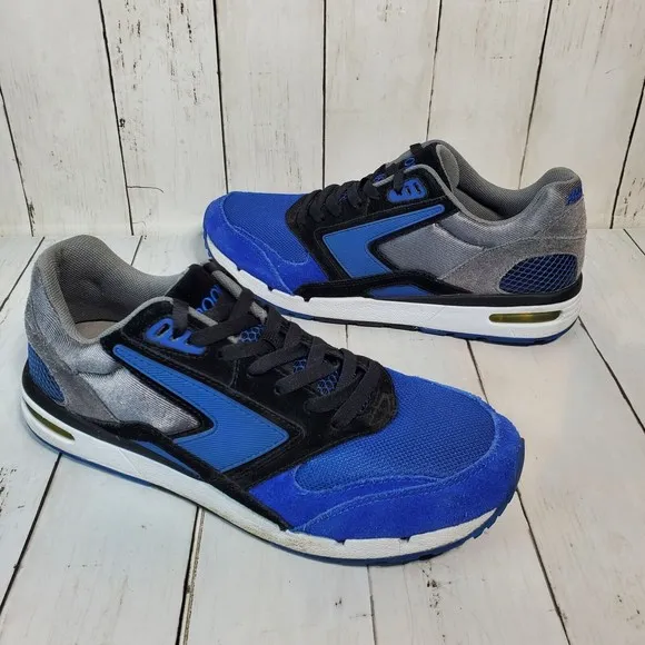 Vintage Brooks Men's 10.5 Fusion Blue Running Shoes Tennis Sneakers