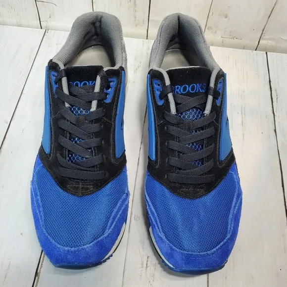 Vintage Brooks Men's 10.5 Fusion Blue Running Shoes Tennis Sneakers