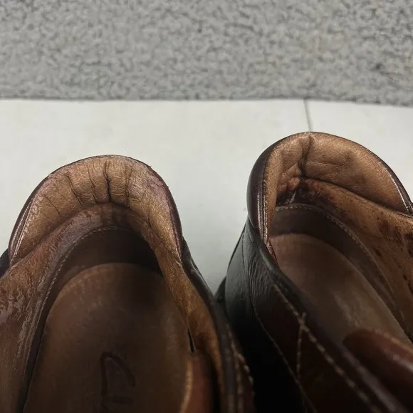 Vintage Clarks‎ 30086 Chukka Brown Leather Boots Active Air Shoes Men's 11M