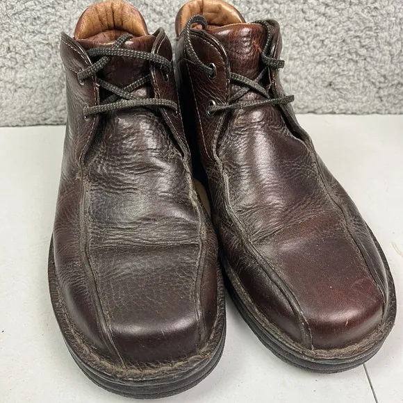 Vintage Clarks‎ 30086 Chukka Brown Leather Boots Active Air Shoes Men's 11M