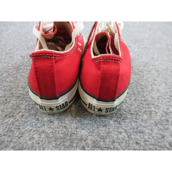 VINTAGE Converse Chuck Taylor Shoes Girls 4 1/2‎ Red Sneakers Low Top Lace Up