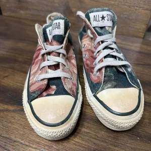 Vintage Converse Made In USA Tapestry Floral Low Size 4/4.5 READ 80s 90s
