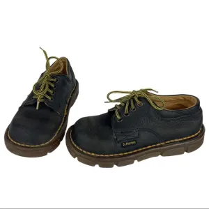 Vintage Doc Martens Kids Black Leather Oxford Shoes Made in England Sz 11 Unisex