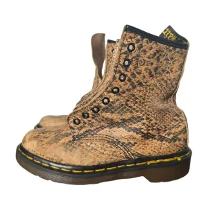 Vintage Dr. Martens Boots Pascal Snakeskin Snake Leather Women‎ UK 4 US 6 Shoes