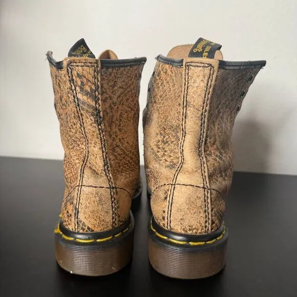 Vintage Dr. Martens Boots Pascal Snakeskin Snake Leather Women‎ UK 4 US 6 Shoes