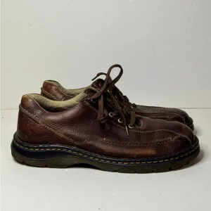 Vintage Dr. Martens Brown Leather Lace Up Oxfords Shoes Mens Size 10