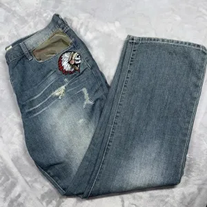 Vintage ECKO UNLTD Mens Size 40 Blue Denim Baggy Jeans Skater Grunge Y2K Hip Hop