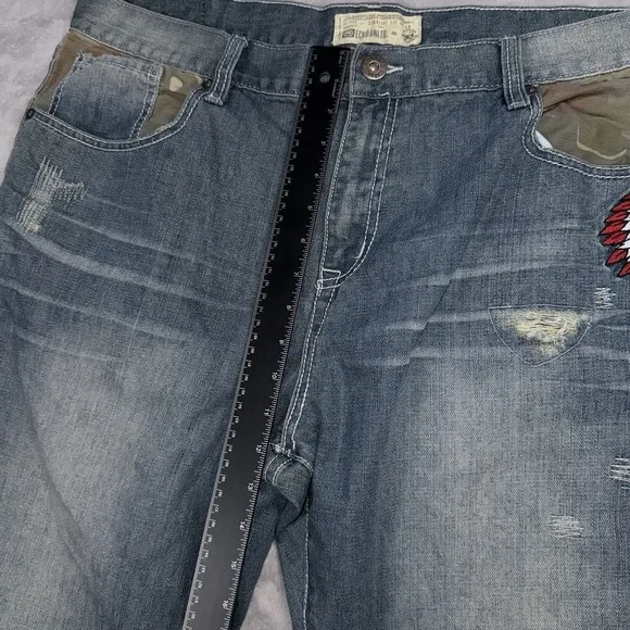 Vintage ECKO UNLTD Mens Size 40 Blue Denim Baggy Jeans Skater Grunge Y2K Hip Hop