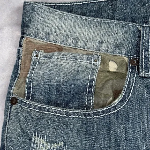 Vintage ECKO UNLTD Mens Size 40 Blue Denim Baggy Jeans Skater Grunge Y2K Hip Hop