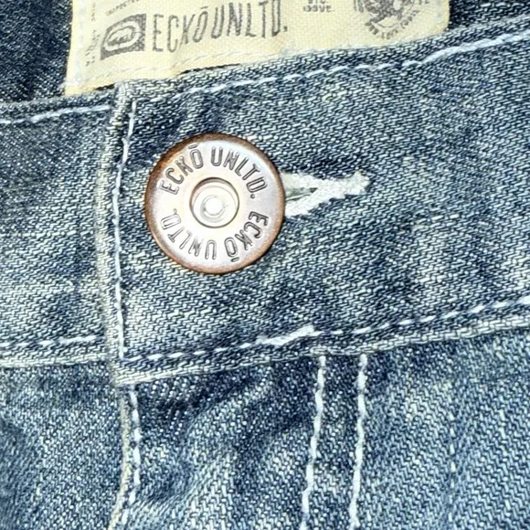 Vintage ECKO UNLTD Mens Size 40 Blue Denim Baggy Jeans Skater Grunge Y2K Hip Hop