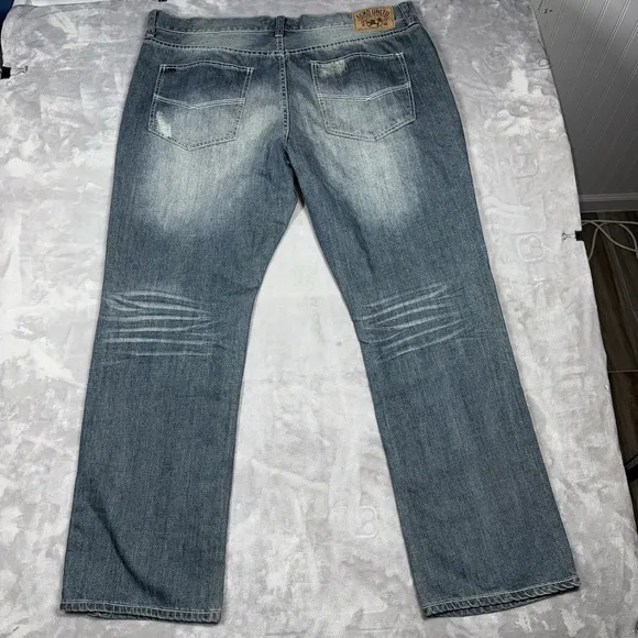 Vintage ECKO UNLTD Mens Size 40 Blue Denim Baggy Jeans Skater Grunge Y2K Hip Hop