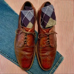 Vintage E.T. Wright Mahogany Longwings, Size 11 A