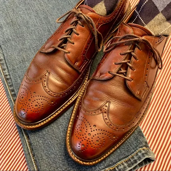 Vintage E.T. Wright Mahogany Longwings, Size 11 A